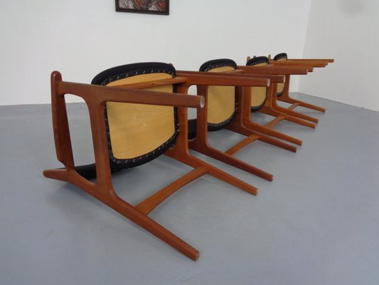 Mid-Century Danish Armchairs in Teak, 1960s, Set of 4-RDW-1250540