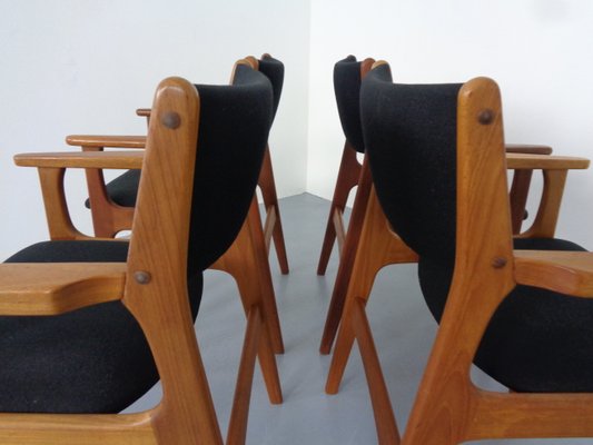 Mid-Century Danish Armchairs in Teak, 1960s, Set of 4-RDW-1250540