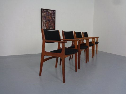 Mid-Century Danish Armchairs in Teak, 1960s, Set of 4-RDW-1250540