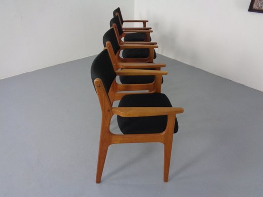 Mid-Century Danish Armchairs in Teak, 1960s, Set of 4-RDW-1250540