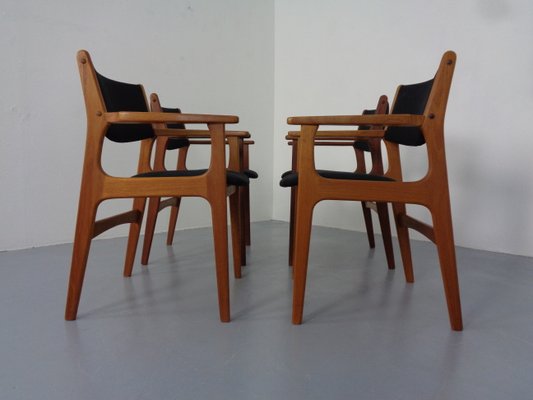 Mid-Century Danish Armchairs in Teak, 1960s, Set of 4-RDW-1250540