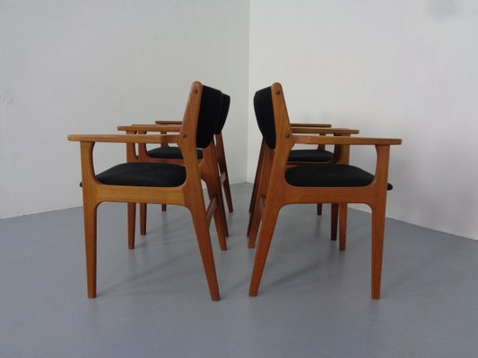 Mid-Century Danish Armchairs in Teak, 1960s, Set of 4-RDW-1250540