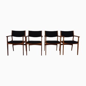 Mid-Century Danish Armchairs in Teak, 1960s, Set of 4-RDW-1250540