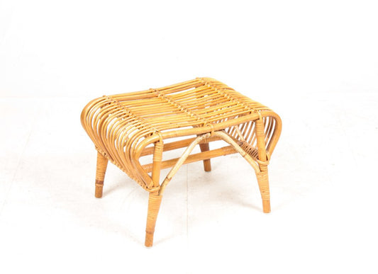 Mid-Century Danish Bamboo Stool by Wengler, 1950s