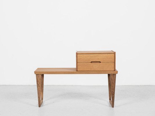 Mid-Century Danish Bench and Container in Oak from Aksel Kjersgaard, 1960s-MF-1266428