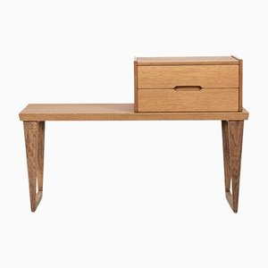 Mid-Century Danish Bench and Container in Oak from Aksel Kjersgaard, 1960s-MF-1266428