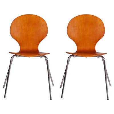 Mid-Century Danish Bentwood Farfalla Chairs, Billund, 1960s, Set of 2-NJV-739528