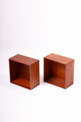 Mid-Century Danish Bookcases in Solid Teak, 1960s, Set of 2-FK-1183556