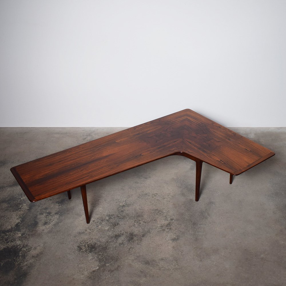 Mid-Century Danish Boomerang Coffee Table in Rosewood, 1960s