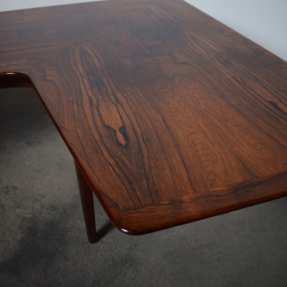 Mid-Century Danish Boomerang Coffee Table in Rosewood, 1960s