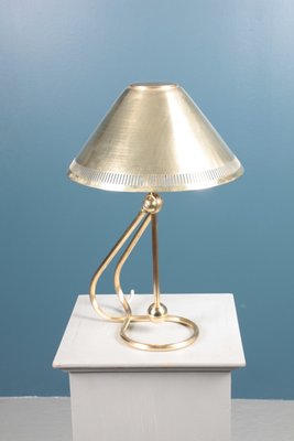 Mid-Century Danish Brass Table Lamp, 1950s-FK-671949