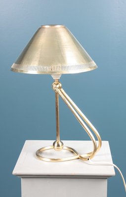 Mid-Century Danish Brass Table Lamp, 1950s-FK-671949