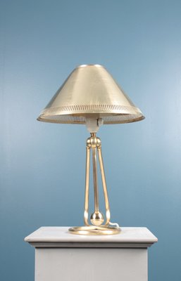 Mid-Century Danish Brass Table Lamp, 1950s-FK-671949