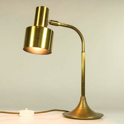 Mid-Century Danish Brass Table Lamp-FUP-1417117