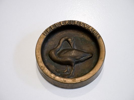 Mid-Century Danish Bronze Ashtray from Fredriksværk, 1950s-OGU-686572