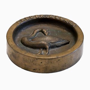 Mid-Century Danish Bronze Ashtray from Fredriksværk, 1950s-OGU-686572