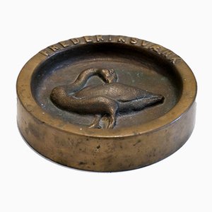 Mid-Century Danish Bronze Ashtray from Fredriksværk, 1950s-OGU-686573