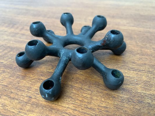 Mid-Century Danish Brutalist Cast Iron Candleholder by Jens H. Quistgaard-UAH-1189897