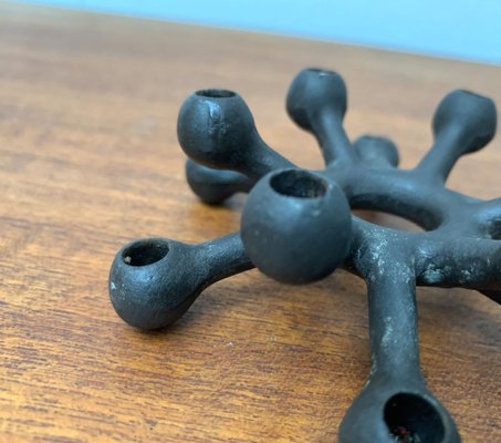 Mid-Century Danish Brutalist Cast Iron Candleholder by Jens H. Quistgaard-UAH-1189897