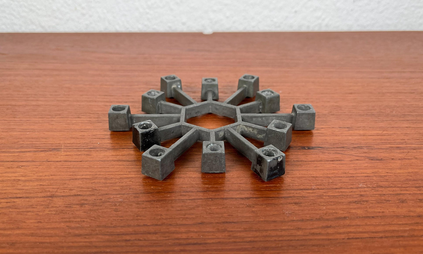 Mid-Century Danish Brutalist Cast Iron Candleholder by Jens H. Quistgaard for Paro, 1960s