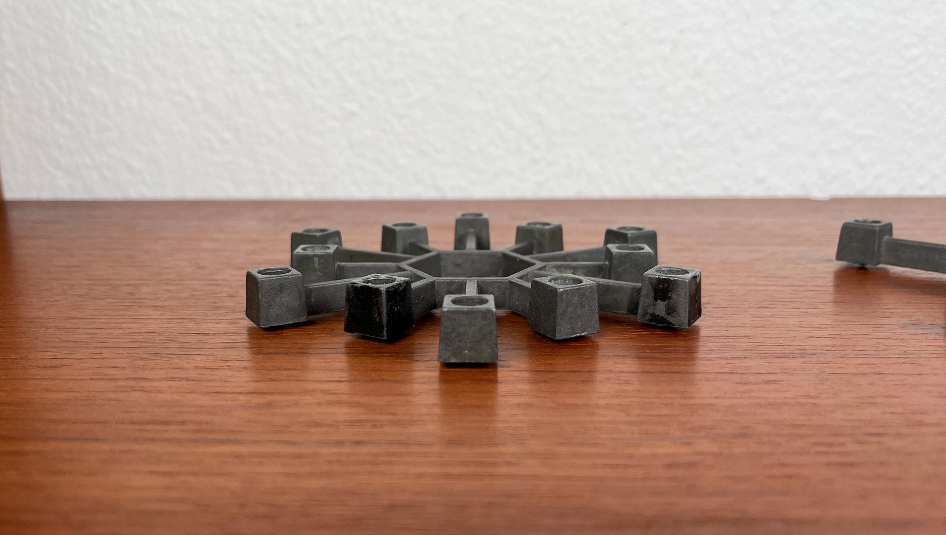 Mid-Century Danish Brutalist Cast Iron Candleholder by Jens H. Quistgaard for Paro, 1960s