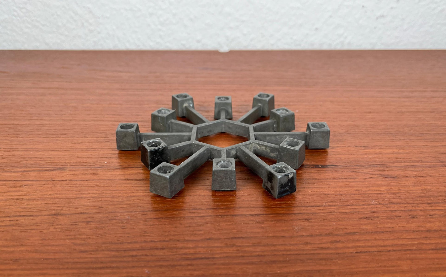 Mid-Century Danish Brutalist Cast Iron Candleholder by Jens H. Quistgaard for Paro, 1960s