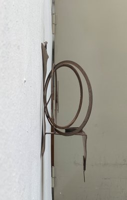 Mid-Century Danish Brutalist Metal Wall Sculpture and Candle Holder by Henrik Horst, 1960s-UAH-1262759