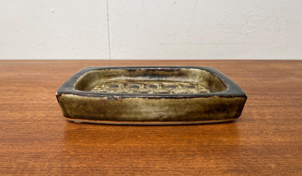 Mid-Century Danish Brutalist Stoneware Bowl by Jorgen Mogensen for Royal Copenhagen