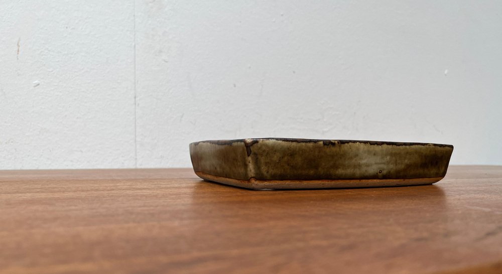 Mid-Century Danish Brutalist Stoneware Bowl by Jorgen Mogensen for Royal Copenhagen