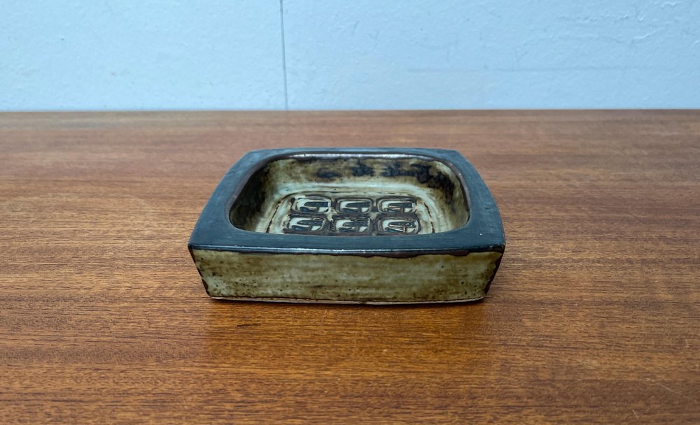 Mid-Century Danish Brutalist Stoneware Bowl by Jorgen Mogensen for Royal Copenhagen