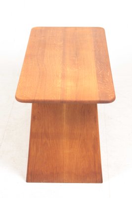 Mid-Century Danish Cabinetmaker Low Table in Solid Oak, 1950s-FK-1140979