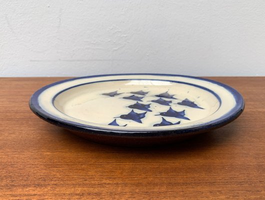 Mid-Century Danish Ceramic Bird Wall Plate from Fanö Pottery, 1960s-UAH-1342032