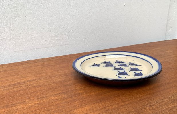 Mid-Century Danish Ceramic Bird Wall Plate from Fanö Pottery, 1960s-UAH-1342032