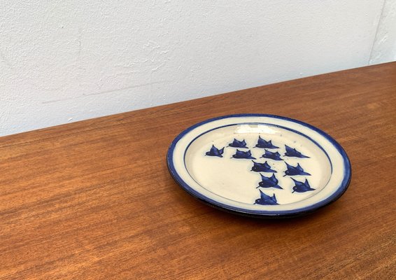 Mid-Century Danish Ceramic Bird Wall Plate from Fanö Pottery, 1960s-UAH-1342032