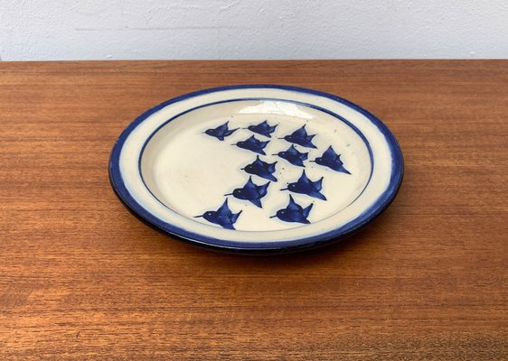 Mid-Century Danish Ceramic Bird Wall Plate from Fanö Pottery, 1960s-UAH-1342032