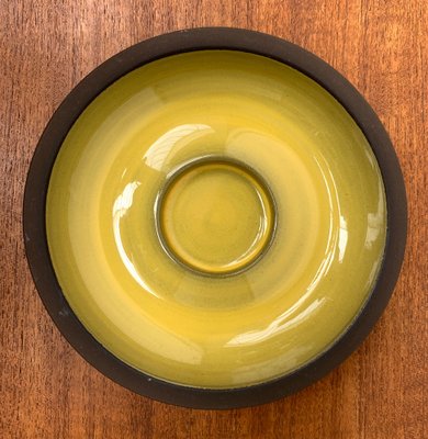 Mid-Century Danish Ceramic Minimalist Candle Holder From Lehmann Pottery, Langeland, 1960s-UAH-1262762