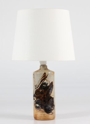 Mid-Century Danish Ceramicist Table Lamp with New Shade by Conny Walther, 1960s-QQ-1384281