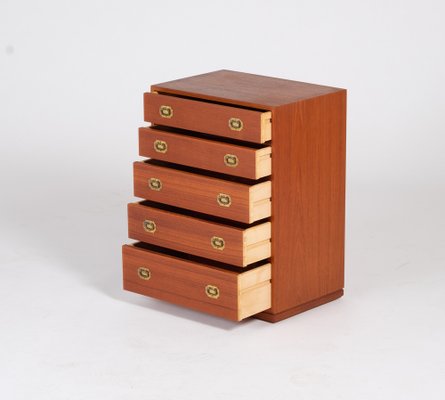 Mid-Century Danish Chest of Drawers in Teak by Henning Korch, 1960s-ZGQ-1289933