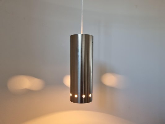 Mid-Century Danish Chrome Pendants, 1970s, Set of 3-TZ-1130627