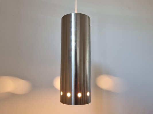 Mid-Century Danish Chrome Pendants, 1970s, Set of 3-TZ-1130627