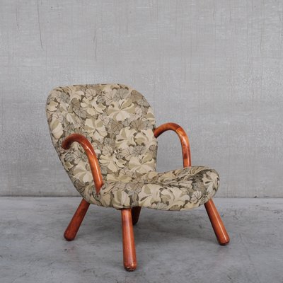 Mid-Century Danish Clam Chair Attributed to Arnold Madsen-JRP-1215970