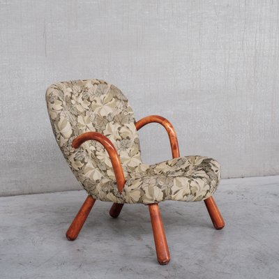 Mid-Century Danish Clam Chair Attributed to Arnold Madsen-JRP-1215970