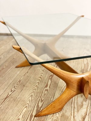 Mid-Century Danish Coffee Table in Mahogany and Glass by Illum Wikkelsø for Christiansen Silkeborg, 1960s-DOY-913689