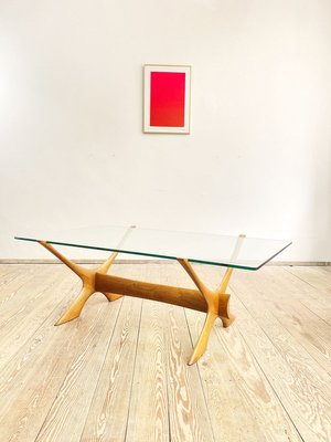 Mid-Century Danish Coffee Table in Mahogany and Glass by Illum Wikkelsø for Christiansen Silkeborg, 1960s-DOY-913689