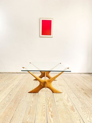 Mid-Century Danish Coffee Table in Mahogany and Glass by Illum Wikkelsø for Christiansen Silkeborg, 1960s-DOY-913689