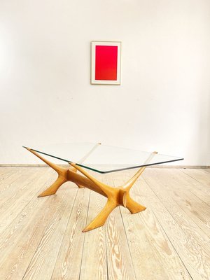 Mid-Century Danish Coffee Table in Mahogany and Glass by Illum Wikkelsø for Christiansen Silkeborg, 1960s-DOY-913689