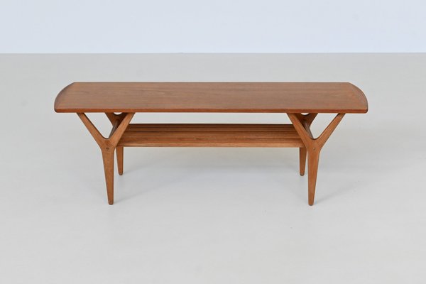 Mid-Century Danish Coffee Table in the style of Kurt Østervig, Denmark, 1960s-BXV-2034637