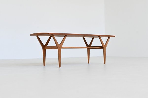 Mid-Century Danish Coffee Table in the style of Kurt Østervig, Denmark, 1960s-BXV-2034637