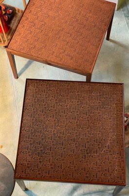 Mid-Century Danish Coffee Table with Copper Top, 1960s-HGA-962013