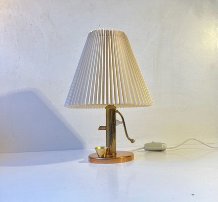 Mid-Century Danish Copper and Brass Water Pump Table Lamp, 1960s-LCR-1148630